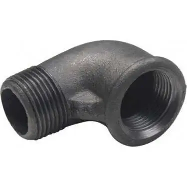 Kuyruklu Dirsek Galvaniz Siyah 2