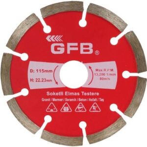 Gfb Soketli Elmas Beton -Mermer Kesici 180 mm