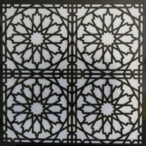 Asma Tavan Dekoratif Pvc Panel Selçuk Siyah 60x60 20 Adet